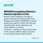 NEWARS strengthens Bhutan’s disease response in 2024