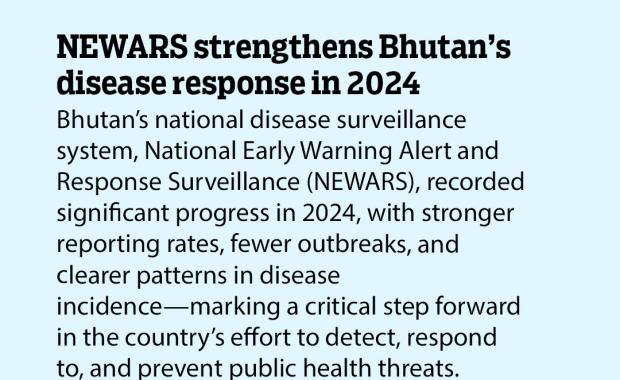 NEWARS strengthens Bhutan’s disease response in 2024