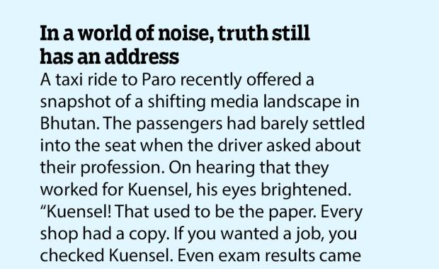 In a world of noise, truth still has an address