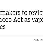 Lawmakers to review Tobacco Act as vaping spikes