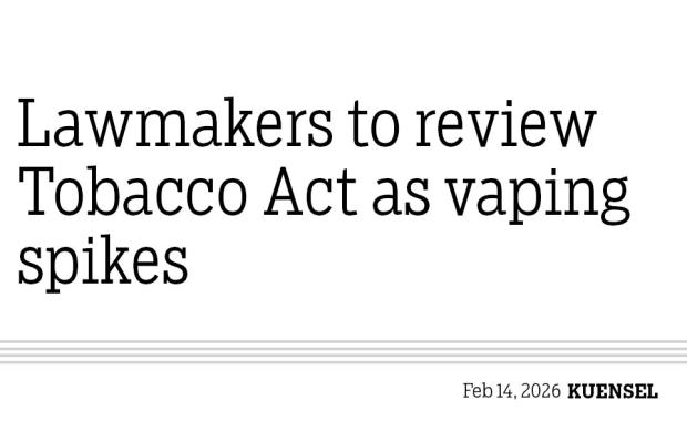 Lawmakers to review Tobacco Act as vaping spikes
