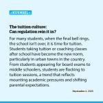 The tuition culture: Can regulation rein it in?