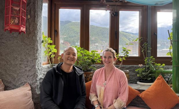 Happiness with Mr Bhutan