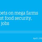 Govt. bets on mega farms to boost food security, create jobs