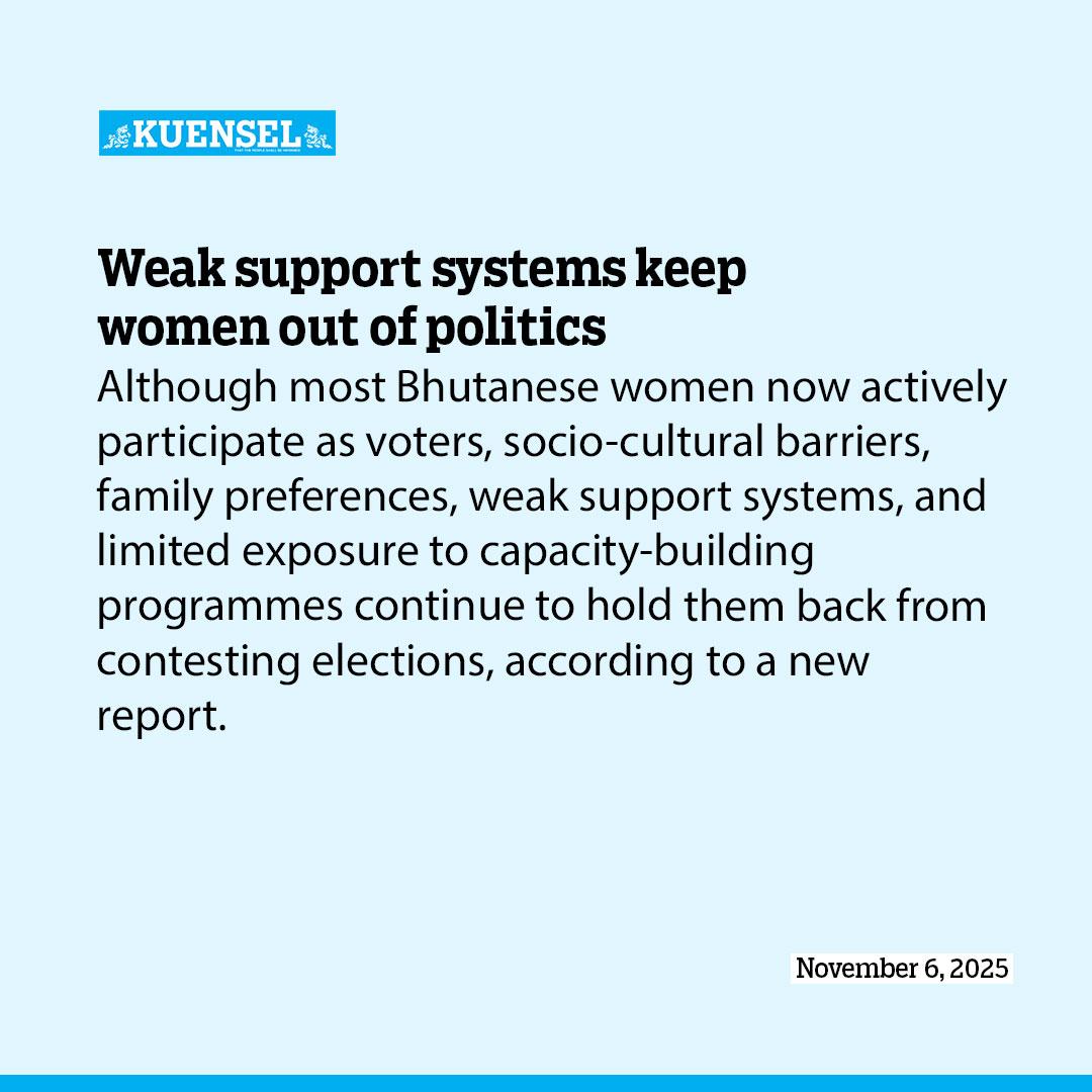 Weak support systems keep women out of politics
