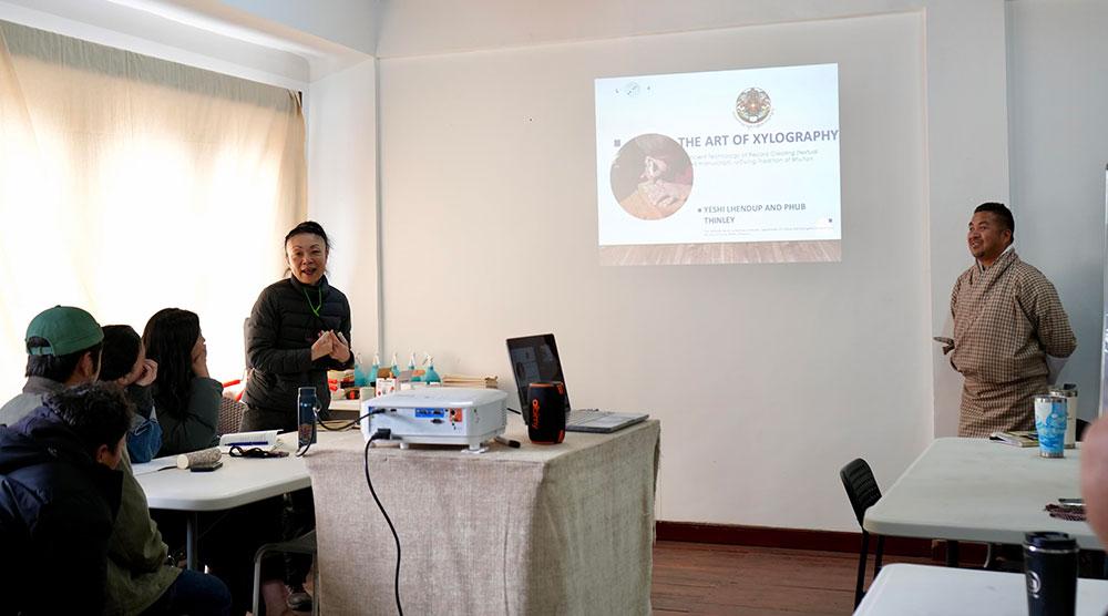 Innovative Xylographic Woodblock Workshop underway in Thimphu