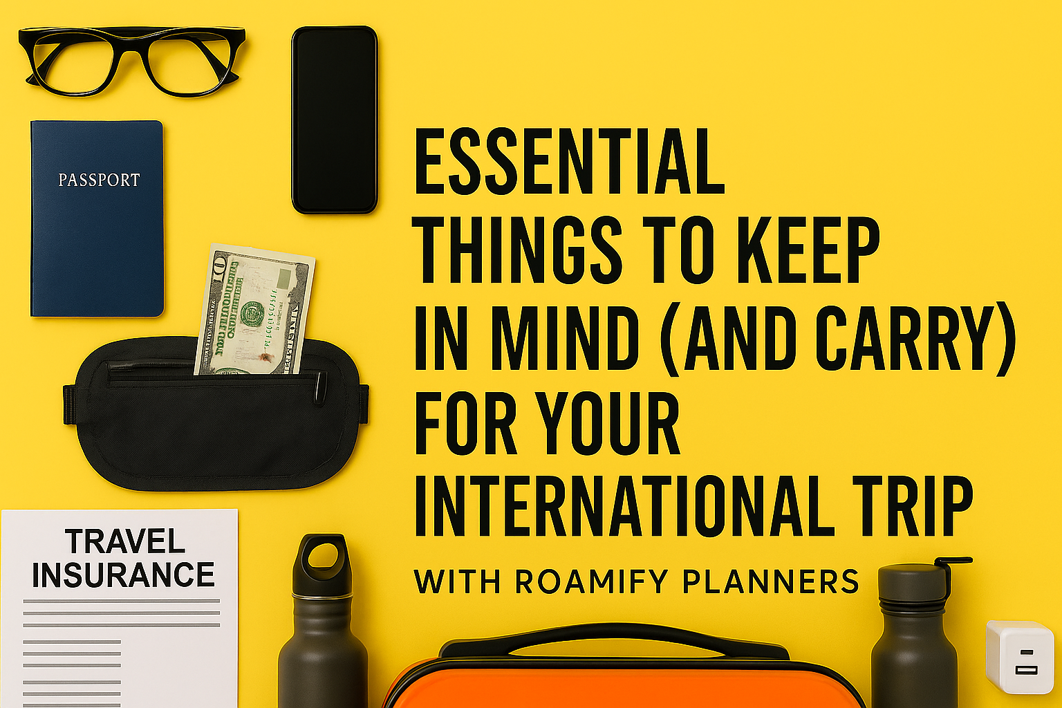 ✈️ Essential Things to Keep in Mind (and Carry) for Your International Trip