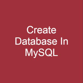 How to create a new database in MySQL?