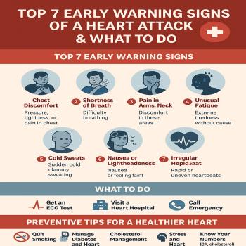 Top 7 Early Warning Signs of a Heart Attack & What to Do