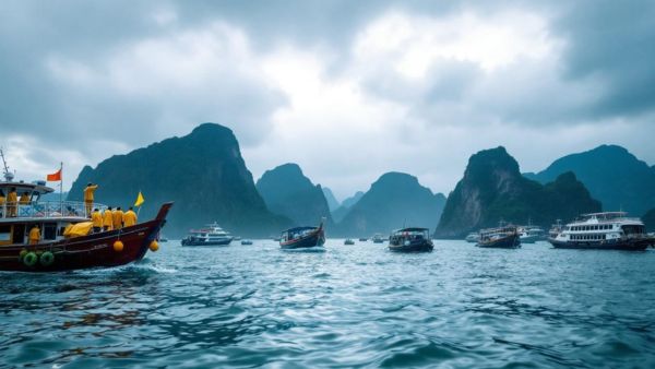Vietnam’s Ha Long Bay Halts Boat Tours as Typhoon Wipha Nears