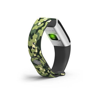 GO Silver Case Fitness Wearable Band with Extra Black Strap