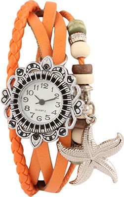 COSMIC ORANGE BRACELET WATCH HAVING  PENDENT MD 4 Watch - For Women