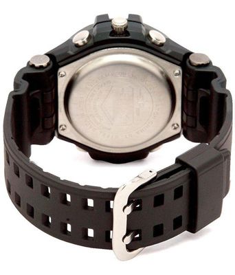 Black Analog-Digital Watch