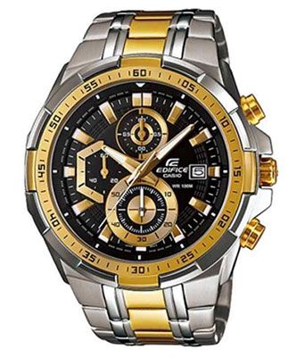 Men Fashion Black and Silver Stainless Steel Watch - EX188