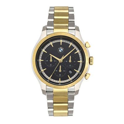 Men Black Chronograph Watch 8002