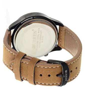101 Meter Tan Leather Analog Watch