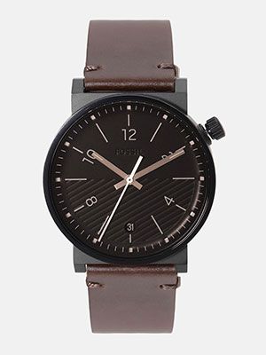 Men Coffee Brown Analogue Watch FS5552