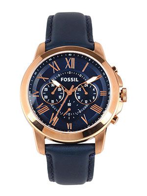 Men Navy Dial Chronograph Watch FS4835I