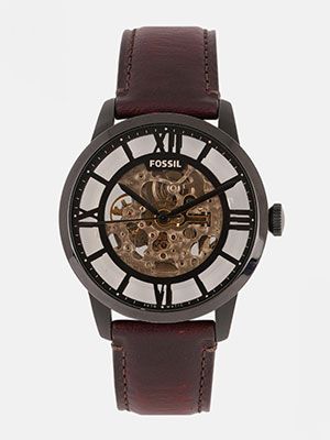 Men Brown Factory Service Analogue Watch