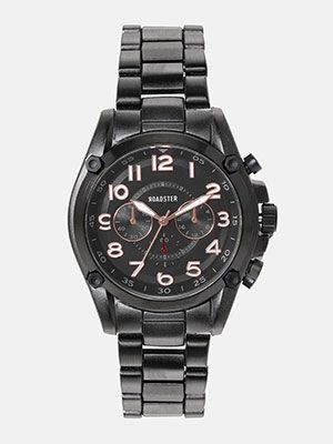Unisex Black Analogue Watch
