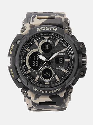 Men Black Analogue and Digital Watch MFB-PN-SM-1708