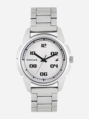 Men Silver-Toned Analogue Watch NK3124SM01