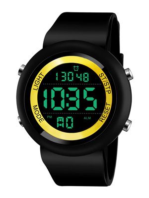 Men Black Digital Watch LAM-1220