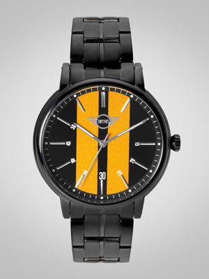 Men Black & Yellow Analogue Watch 160905_OR11