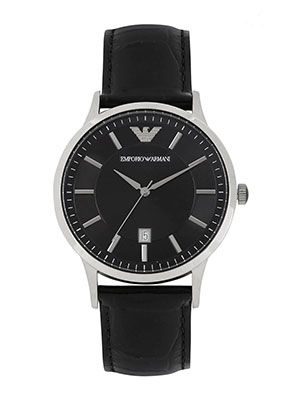 Men Black Dial Watch AR2411