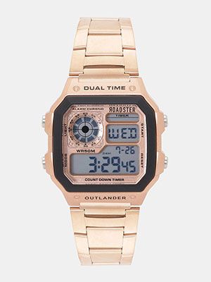 Unisex Rose Gold-Toned Digital Watch MFB-PN-SKM-1335