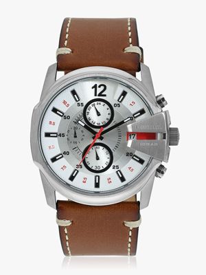 DZ4436 Brown/Silver Analogue Watch