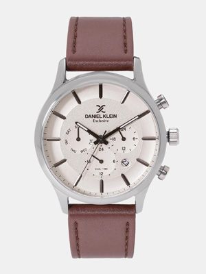 Exclusive Men Beige Analogue Watch DK11969-3