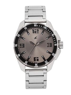 Men Silver-Toned Analogue Watch NK3084SM02