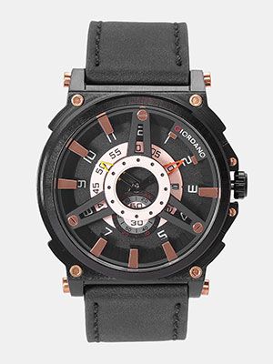 Men Black Analogue Watch C1108-02
