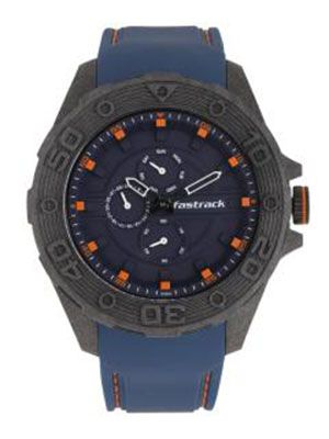 Men Navy Blue Analogue Watch NK38030PP03_OR2
