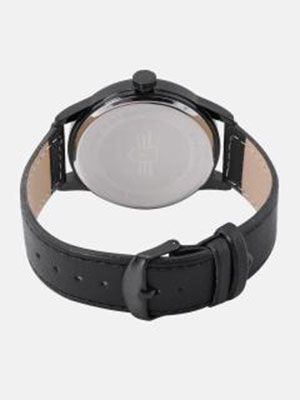 Men Charcoal Grey & Gunmetal-Toned Analogue Watch MFB-PN-LW6147-3