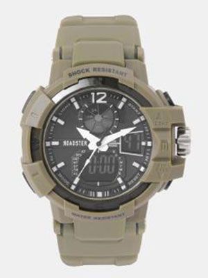Unisex Charcoal Grey Analogue and Digital Watch MFB-PN-SKM-1040