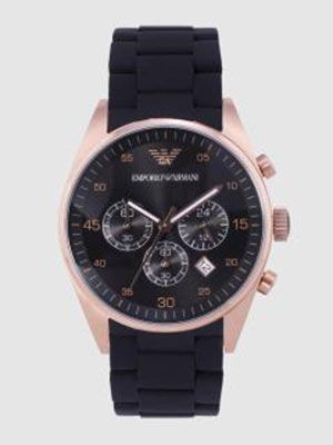 Men Black Chronograph Watch AR5905