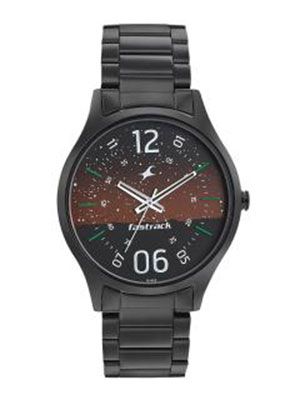 Men Brown & Black Analogue Watch 3184NM01
