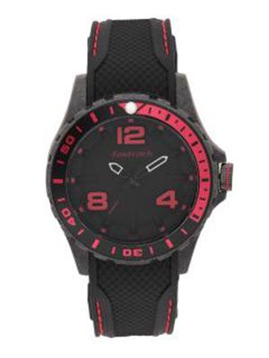 Men Black & Red Analogue Watch NK38036PP03_OR2