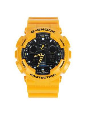 G-Shock Men Yellow Dial Extra Large-Combination Watch GA-100A-9ADR - G273