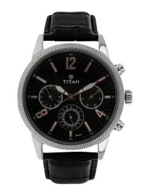 Men Black Analogue Watch NK1734SL02