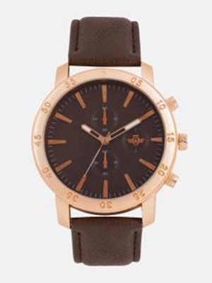 Men Brown Analogue Watch