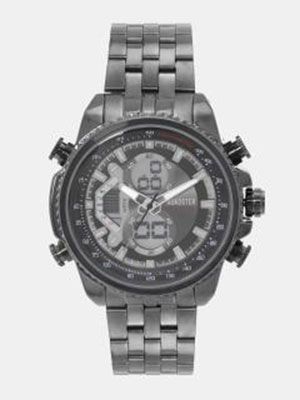Unisex Gunmetal-Toned Analogue and Digital Watch MFB-PN-SKM-0993