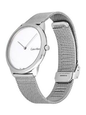 Minimal Men Silver-Toned Analogue Watch K3M2112Z