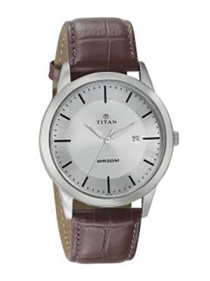 Men Steel-Toned Dial Watch 1584SL03