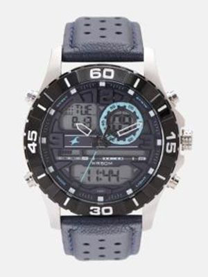 Men Grey Analogue and Digital Watch 38035SL02