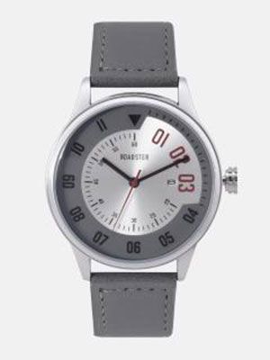 Men Silver-Toned & Grey Analogue Watch MFB-PN-LW6147-3