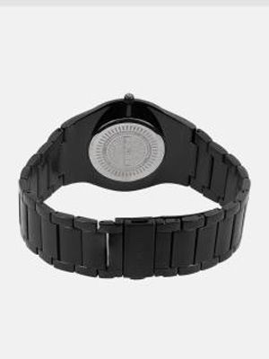 Men Gunmetal-Toned Analogue Watch PL12744JRSBR61MJ