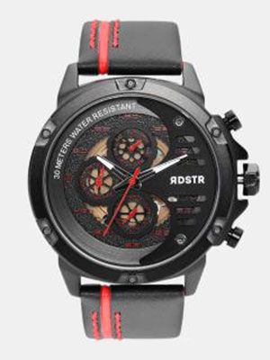 Men Black & Beige Chronograph Watch MFB-PN-OS-TX2910